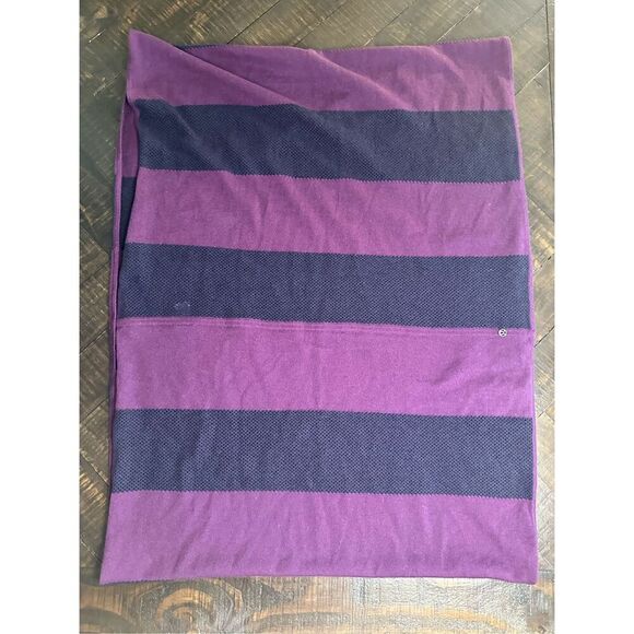 Lululemon Purple and Blue Block Stripe Infinity Scarf - Picture 2 of 2
